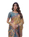 Vasthrlay Handloom Cotton Turquoise Saree
