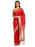 Vasthrlay Jacquard Traditional Unstitched Red Ethnic Wear