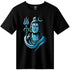 Roman Hills Black Round Neck Half-Sleeve Cotton T-Shirt for Man