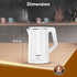 AGARO Elegant Electric Kettle 1.8L 1500 Watt