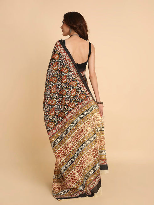 Vasthrlay Lightweight Breathable Traditional Printed Saree