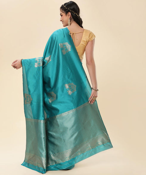 Vasthrlay Banarasi Traditional Unstitched Saree