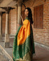Vasthrlay Yellow Banarasi Wedding Saree
