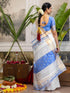 Vasthrlay Weaving White1 White Saree