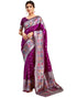 Vasthrlay Womens Paithani Unstitched Pink Saree