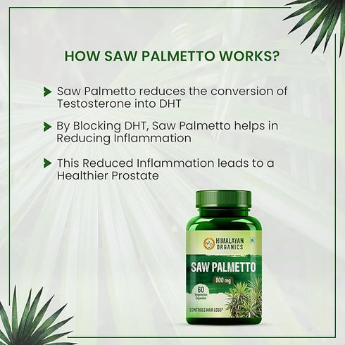 Himalayan Organics Saw Palmetto Tablets