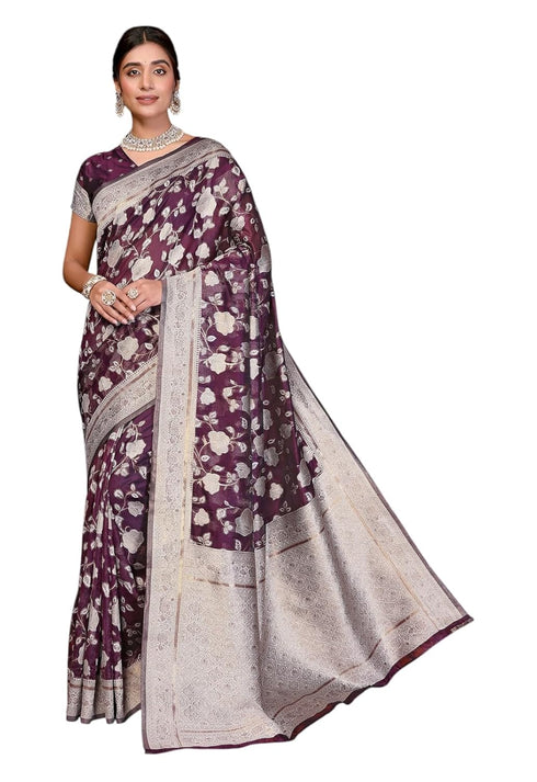 Vasthrlay Kanjivaram Banarasi Wedding Sari Az Ys Yasmin Saree
