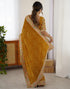 Vasthrlay Embroidery Scalloped Cherry Saree