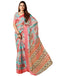 Vasthrlay Georgette Printed Unstitched Multicolor Saree