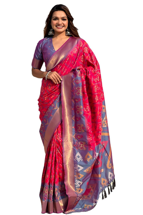 Vasthrlay Kanjivaram Patola Unstitched Ethnic Wear
