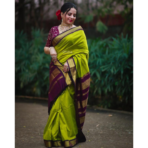 Vasthrlay Kanjivaram Tassels Saree