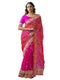 Vasthrlay Bandhani Embroidery Red Saree