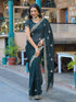 Vasthrlay Georgette Embroidery Dusty Saree