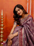 Vasthrlay Banarasi Weaving Maroon Saree