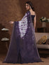 Vasthrlay Weaving Printed Unstitched Dusty Pink Saree