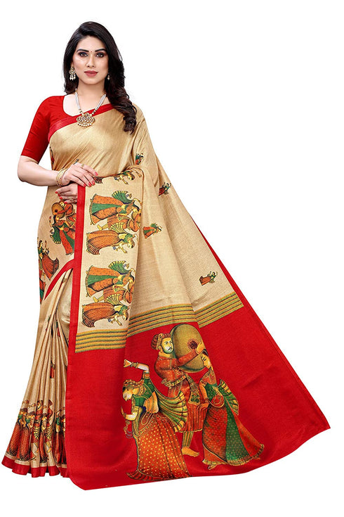 Vasthrlay Printed Rajarani Chicku Free Ethnic Wear