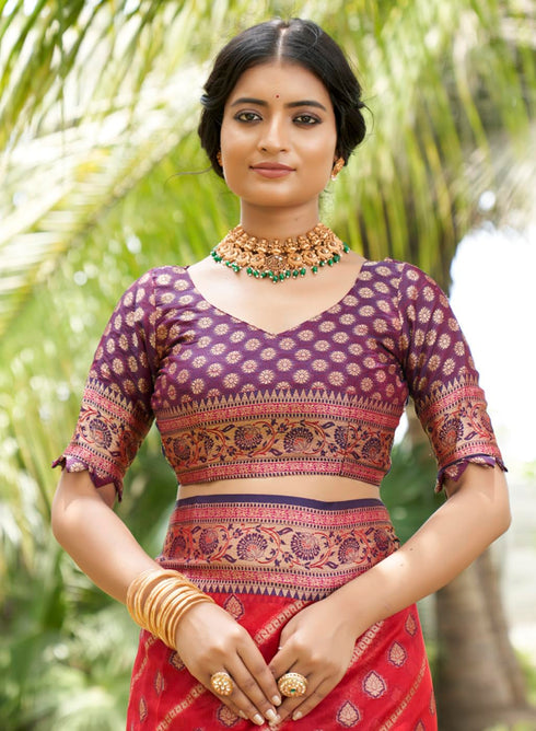 Vasthrlay Organza Kanjivaram Handloom Ethnic Wear