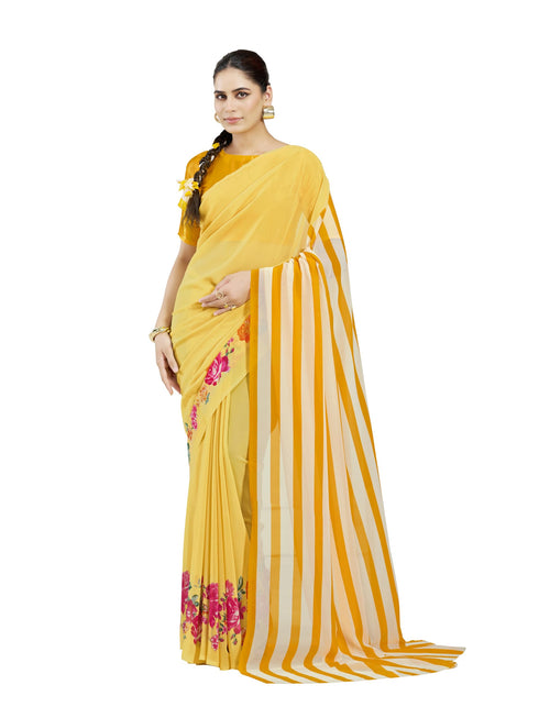 Vasthrlay Georgette Unstitched Saree