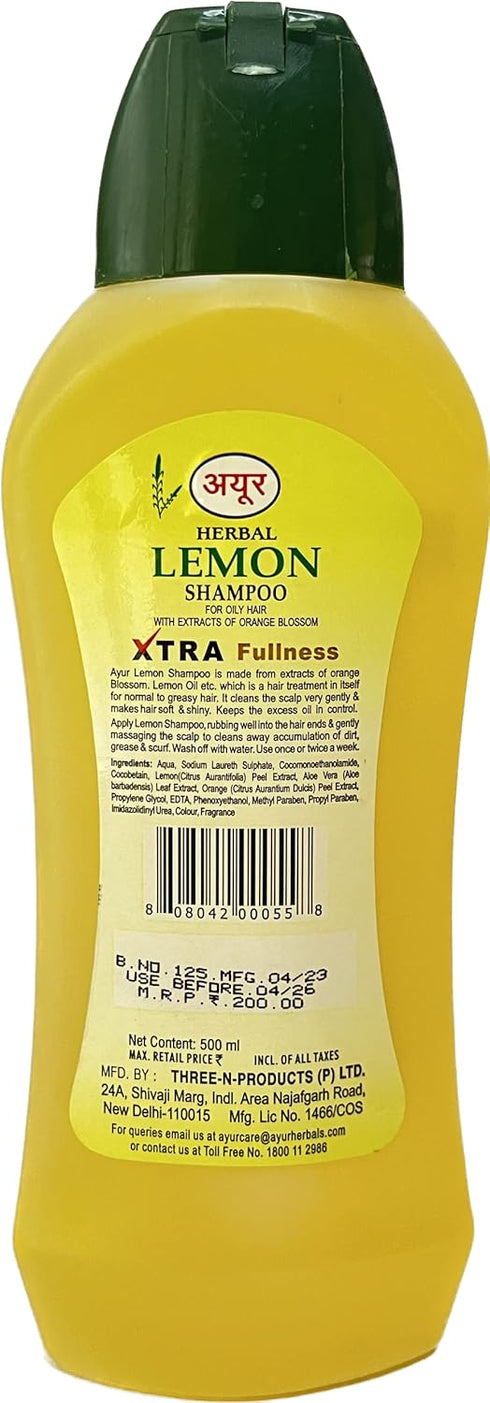 Ayur Herbal Lemon Shampoo - 500 ml