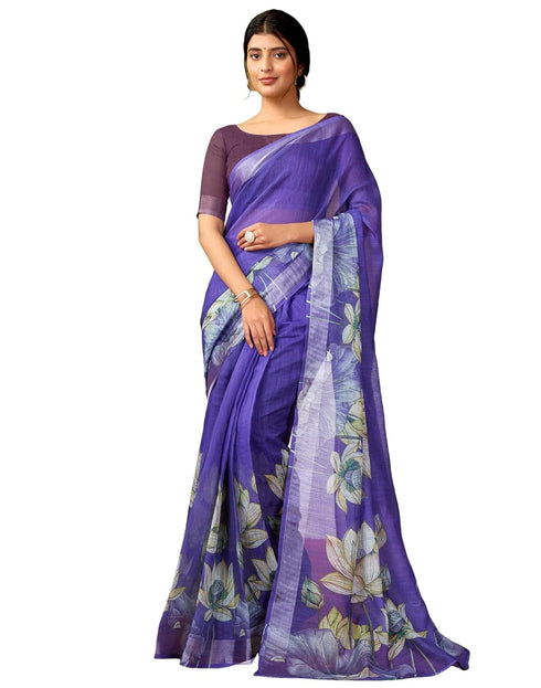 Vasthrlay Womens Cotton Printed Pink Saree