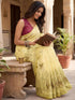 Vasthrlay Chanderi Printed Coffee Saree