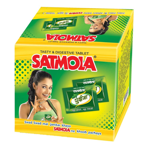 Satmola Chatpati Pudina Digestive Tablets (Pack of 4)