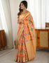 Vasthrlay Banarasi Kanjivaram Unstitched Black Saree