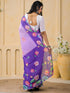 Vasthrlay Womens Printed Unstitched Peach Saree