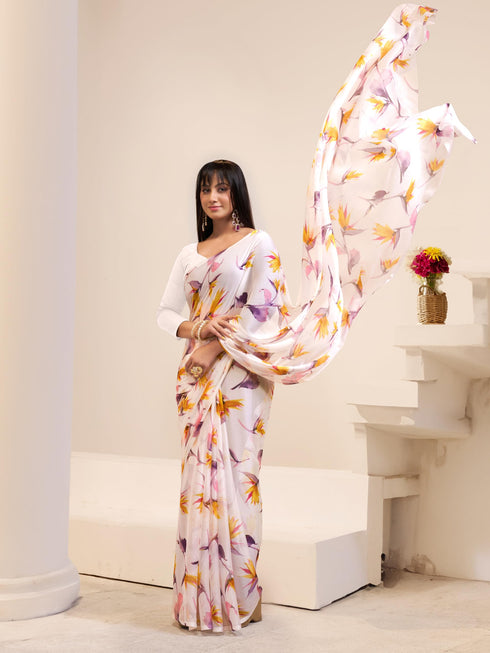 Vasthrlay Chiffon Floral Saree