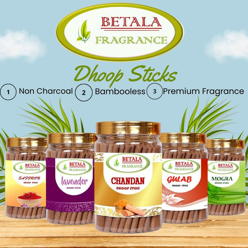 Betala Fragrance Chandan (Sandalwood) Flavour Dhoop Sticks
