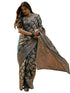 Vasthrlay Kanjivaram Jacquard Unstitched Rama Green Saree