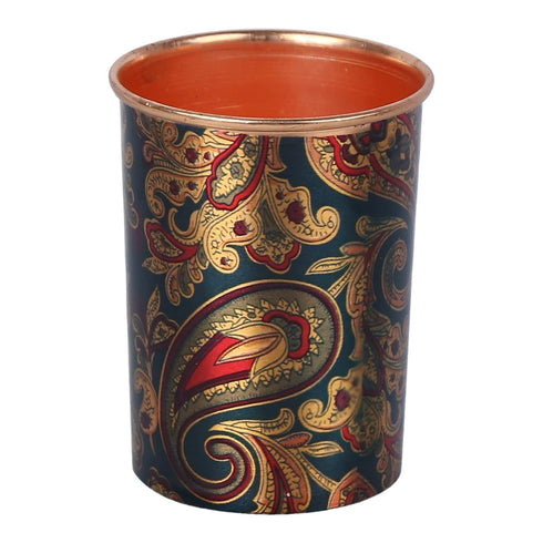 Copper Bottle 1 Liter with 2 Copper Glass 350 ML