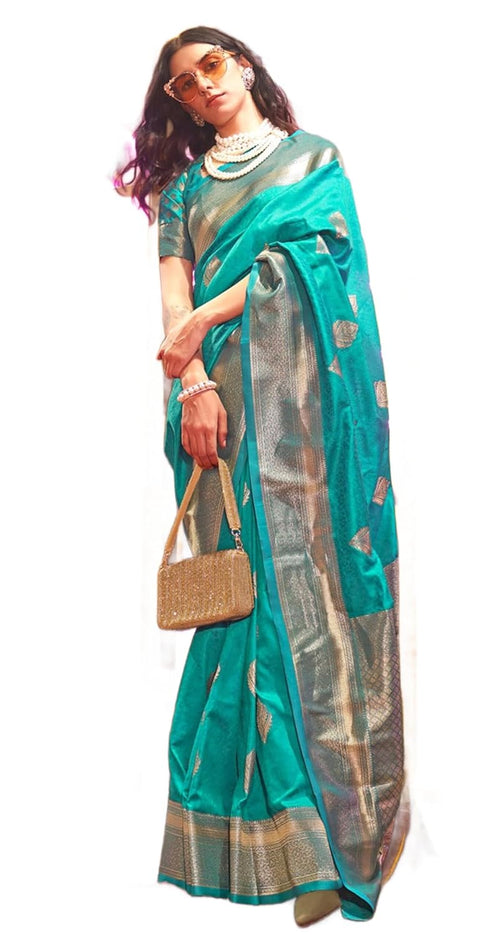 Vasthrlay Exquisite Traditional Intricate Gold Tone Saree