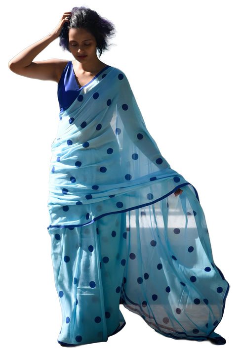 Vasthrlay Printed Unstitched Saree
