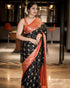 Vasthrlay Black Banarasi Saree