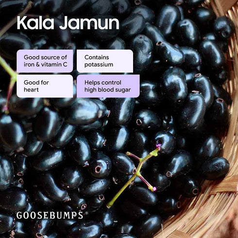 Goosebumps Dried Jamun Strips | Dehydrated Fruit | Dried Indian Blackberry