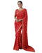 Vasthrlay Georgette Bandhani Unstitched Purple Saree