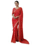 Vasthrlay Georgette Bandhani Unstitched Purple Saree