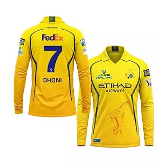 Dhoni 7 CSK New Full Sleeve Jersey 2026
