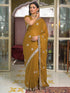 Vasthrlay Sequins Embroidery Red Saree