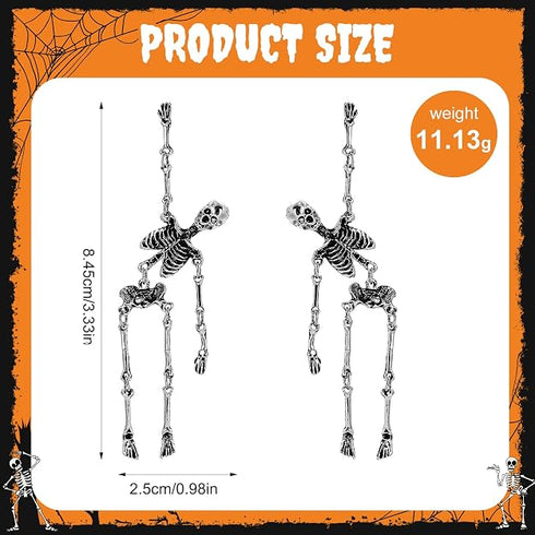 Skeleton Earrings for Women Dangle