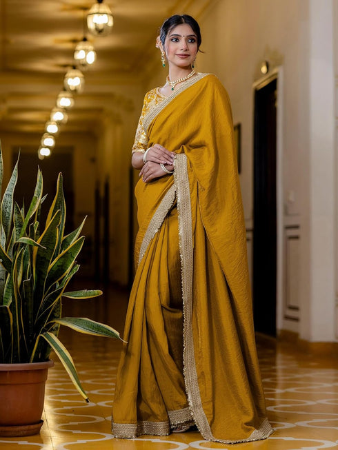 Vasthrlay Blouse Olive Saree