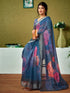 Vasthrlay Digital Printed Unstitched Pink Saree