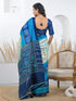 Vasthrlay Printed Tassels Unstitched Khaki Saree