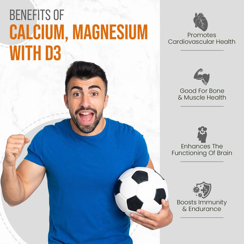Himalayan Organics Calcium|Magnesium With Vitamin D3 Lemon