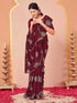 Vasthrlay Vichitra Printed Unstitched Rani Pink Saree