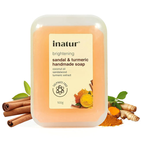 Inatur Sandal And Turmeric Handmade Soap