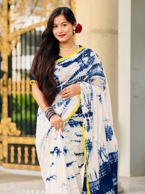 Vasthrlay Tie Dye Printed Elegant Festive