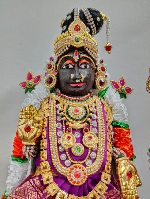 Breeze Handicrafts Traditional Marapachi Dolls – Balaji Padmavati Set with Dress