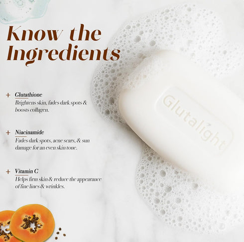 Glutalight Soap | Glutathione Soap | Body Tan Removal Soap
